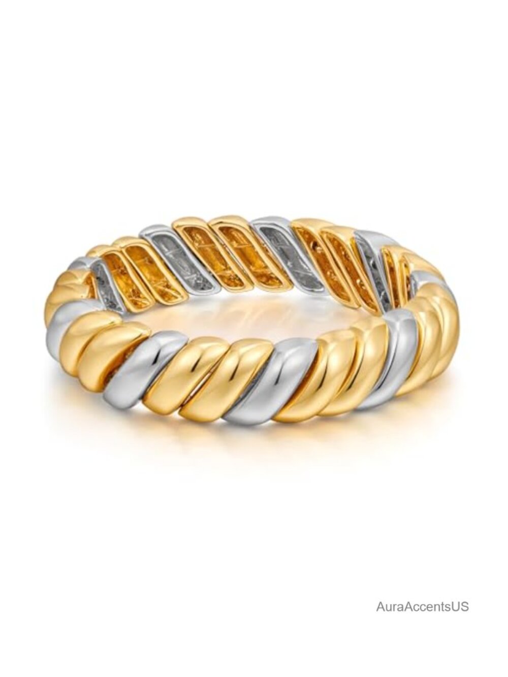 Chunky Bangle Bracelet for Women Men Minimalist Unisex Style Gold Silver